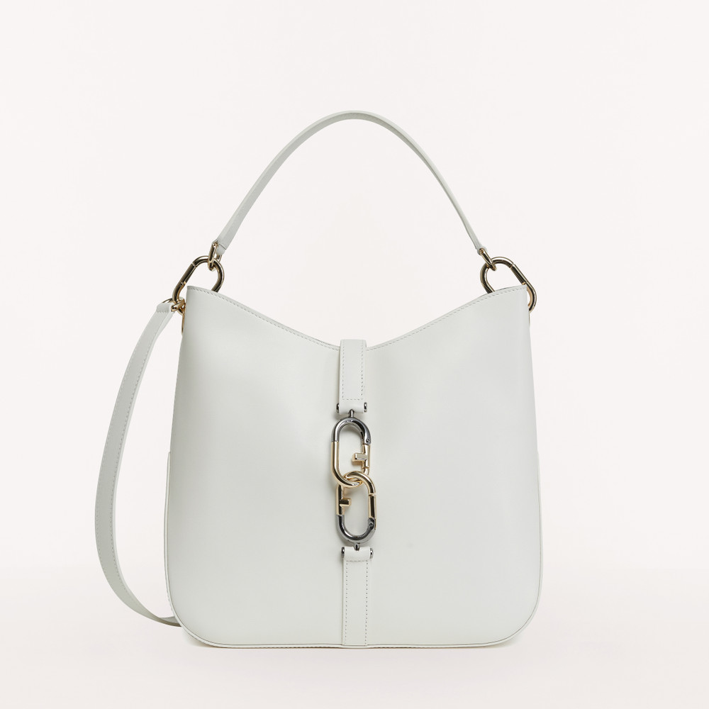 Furla Hobo Bags In Store - White Womens Sirena M